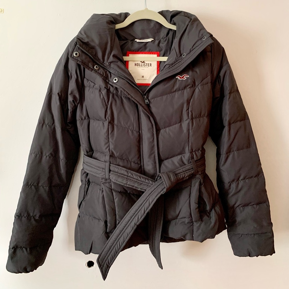 Hollister gray winter jacket